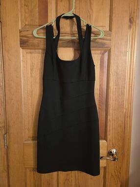 Guess Black Halter Mini Dress